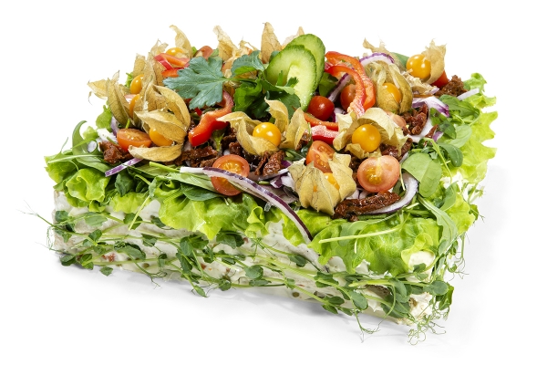 12-14 bitars Smörgåstårta Vegetarisk